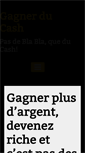 Mobile Screenshot of gagnerducash.fr